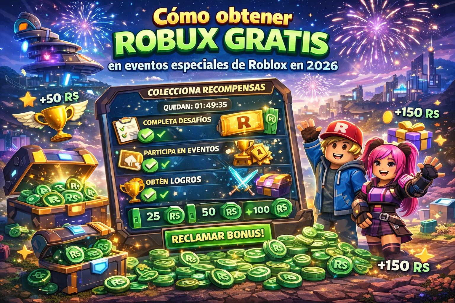 Cómo obtener Robux gratis en eventos especiales de Roblox en 2026